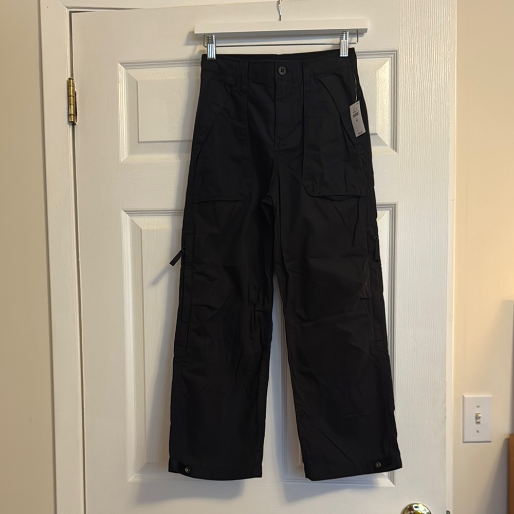 NWT Gap Kids Black Cargo Pants